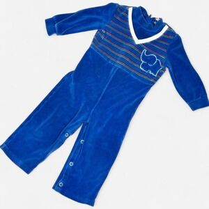 Vintage 90s Kids Onesie, Blue, Size 18 M
